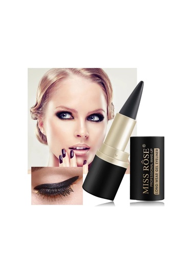 Su Geçirmez Eyeliner Macunu Eyeliner Çabuk Kuruyan Mat Eyeliner Tek Uçlu Siyah 01 Dark Topaz
