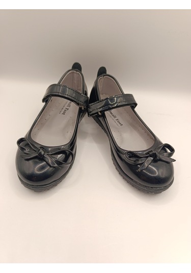 Kız Çocuk Rugan Kaydırmaz Taban Babet Siyah