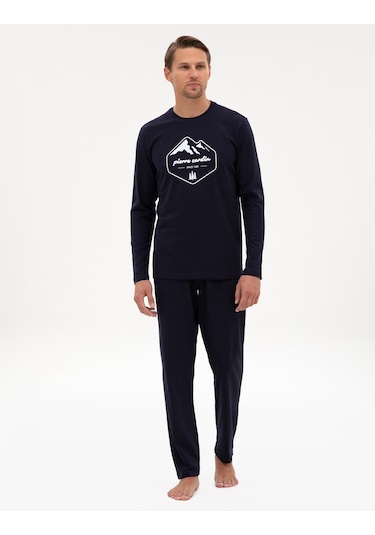 Pierre Cardin Erkek Lacivert Pijama Takım 50322632-200 Lacivert
