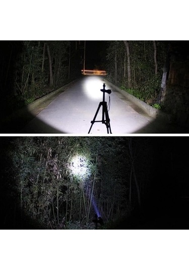 Alüminyum Şarjlı Zoom'lu El Feneri F6055 -Çok Renkli