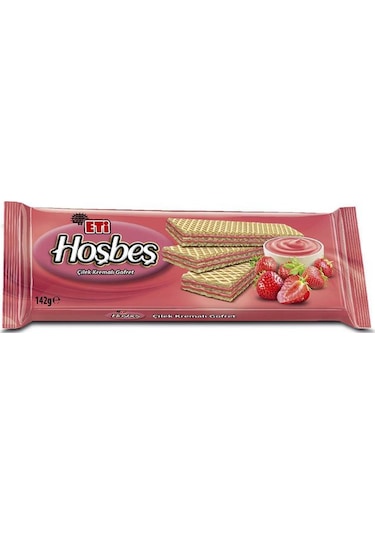 Eti Hoşbeş Çilek Kremalı Gofret 20 x 142 G