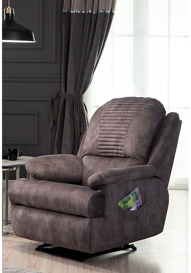 Essen Antrasit Leon Kumaş Tv Koltuğu - Baba Koltuğu