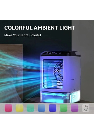 White Taşınabilir Klima 3-speed Küçük Ac Ünitesi Mini Hava