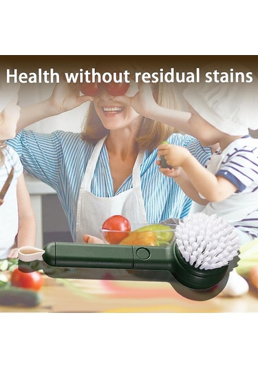 Sebze Temizleme Fırçası Meyve Fırçası İyi Tutuş Uzun Saplı Gıda Temizleme Fırçası Çok İşlevli -2