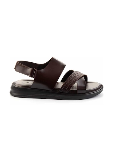 Kahve Leather Erkek Sandalet E05433015214 Kahve
