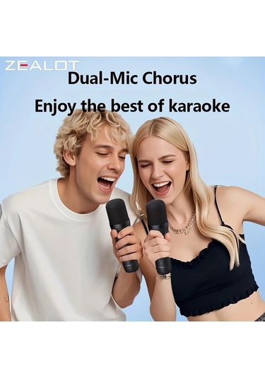 Xuweiwei Zealot S32 5w Kablosuz Hoparlör Black Kompakt Tasarım Çift Mikrofon Berrak Ses Güçlü Bass Tws Çift Eşleme 1800mah Pil 12 Saat Çalma