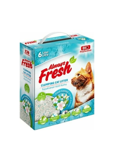 Bio Petactive Always Fresh Ferah Kokulu Topaklanan Kedi Kumu 6 L