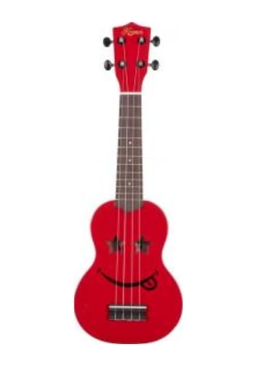 Kozmos Kuk-101-Rd Emoji Kırmızı Soprano Ukulele / Kılıf Pena