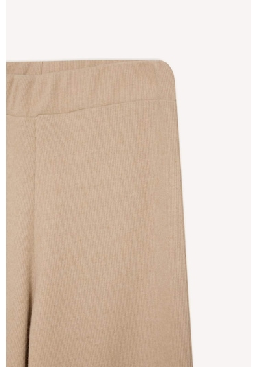 DeFacto Triko Pantolon Wide Leg Geniş Bol Paça Selanik Kumaş Basic Düz D0361AX24AUBG122