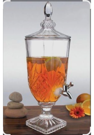 Cam Sebil, Şerbetlik, Limonatalık 3 Litre Şeffaf