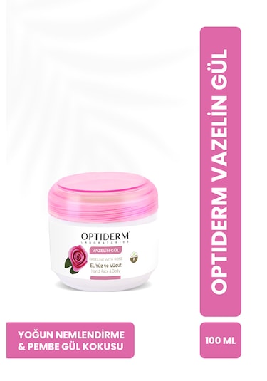 Optiderm Vazelin Gül 100 Ml