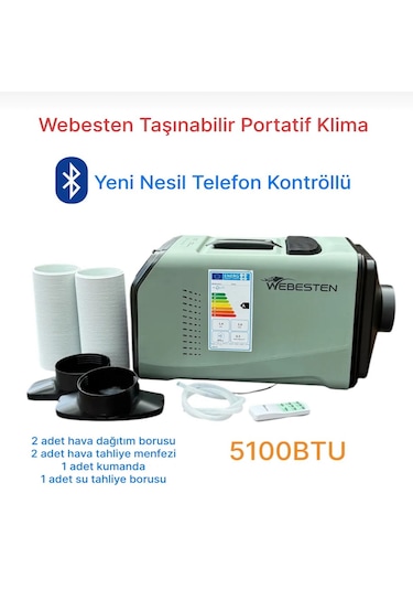 Webesten YA01 5100 BTU Portatif Klima