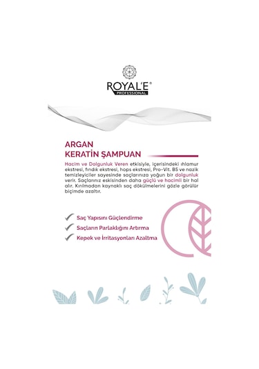 Royale Professional Argan Keratin Hacim ve Dolgunluk Veren Şampuan 500 ML