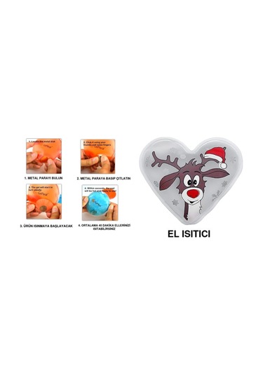 Kalpli Geyikli Cep Sobası,el Isıtıcı,sıcak Su Torbası Pvc Beyaz