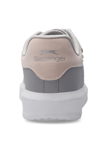 Slazenger LOVE I Çocuk Cırt Cırtlı Gri / Pembe Günlük Spor Ayakkabısı