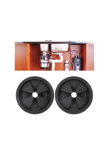 Konesam Insinkerator İçin 87mm Silikon Çöp Yutma Kapağı, Üç Noktalı Kilitli, Önyıkanmaz, Dayanıklı, 2 Adet Paket Diğer