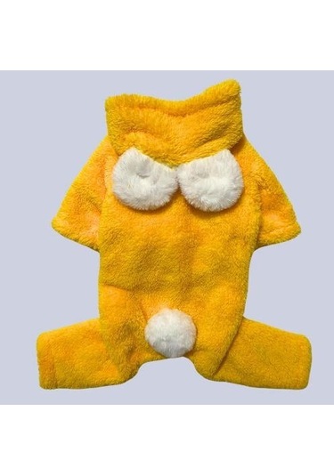Gedyco Sarı Peluş Küçük Irk Köpek Tulumu