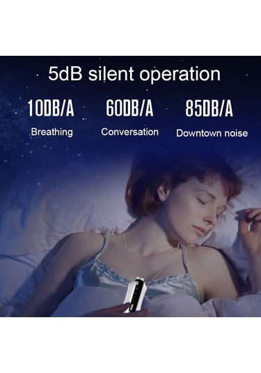 Sones Taşınabilir Negatif İyon Hava Temizleyici Ev Askılı Boyun Temizleyici, Stil: Zincir Stili Siyah