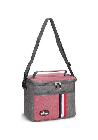 Pazly 8l Alüminyum Folyo Öğle Yemeği Çantası El Taşıma Yalıtımlı Piknik Çantası İş Gıda Çantası Pembe Pembe