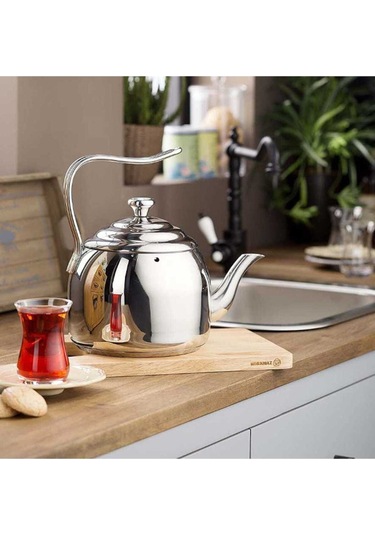 Korkmaz A054 Droppa Çelik Çaydanlık Çelik