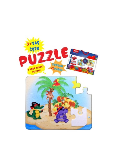 Tox Gökkuşağı 3+ Keçe Yapboz 3 Yaş Puzzle T042