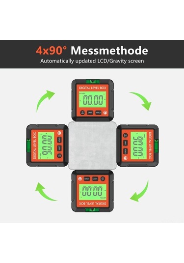 Pazly Veya Siyah Ölçer Malzeme Kırmızı, Jd10 Hassasiyet Beyaz Açı Abs 0.1 - Lv