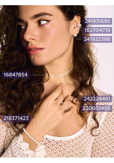 Miestilo 925 Ayar Gümüş Küpe Çiviler İnci 241922398 beyaz