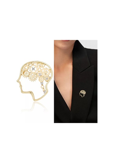Fashion Jewelry Psikolog, Nörolog, Psikiyatrist İçin Broş Hediye 255630545 Gri
