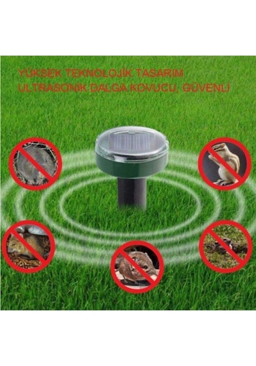 Schulzz Solar Güneş Enerjili Akrep Köstebek Yılan Fare Kovucu 750 m2 Etkili