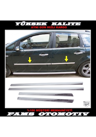 Ford C-max Krom Yan Kapı Çıtası 4 Kapı 2003-2010 P. Çelik