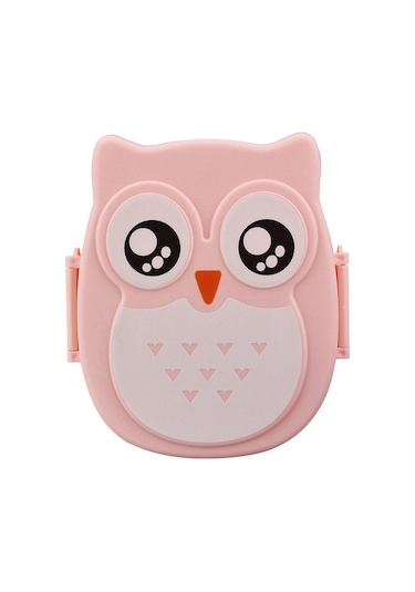 Suntek Baykuş Öğle Yemeği Kutusu Aperatifler Için Pembe Pembe