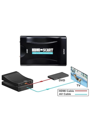 Speeduf Hdmı To Scart Av Çevirici 4363p Dönüştürücü Skart Adaptor