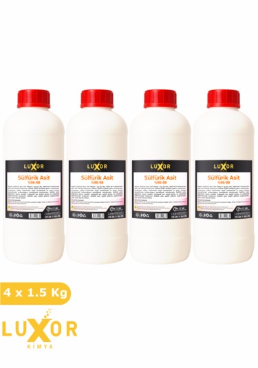 Luxor Kimya Sülfürik Asit 4 X 1,5 Kg 4 Adet
