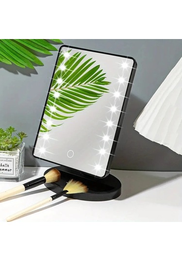 Işıklı Makyaj Aynası, Kare Pil Kullanımı Güzellik Aynası, Çok Renkli