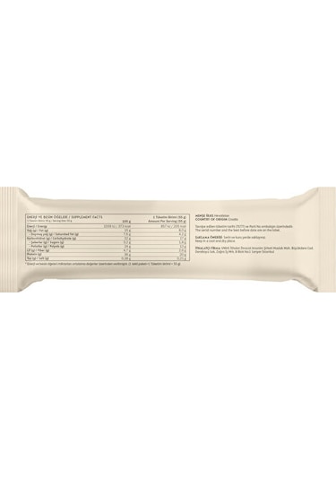 Clean Powders Deluxe Protein Bar %36 Protein 55 Gr 1 Adet - Beyaz Çikolata Kurabiye