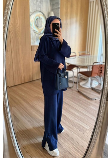Kahijab Liora Premium Rayon Takım - Lacivert Lacivert