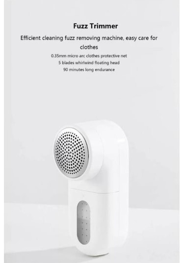 Xiaomi Giysi Tüy Tiftik Kesme Makinesi Beyaz