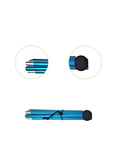 Suntek Çadır Direği Beş Bölümlü Barınak Yapımı Plaj Mavi