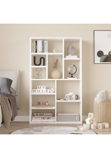 Robin Home Oscar Kitaplık 124cm Beyaz