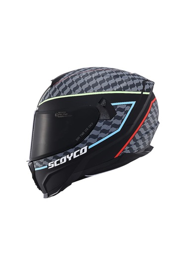 Scoyco Double Ve Güneş Vizörlü Full Face Motosiklet Kaskı