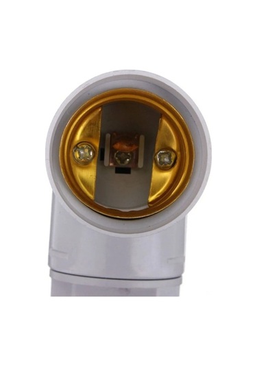 Fortunelane E27 Beyaz Pbt Led Ampul Tutucu Dönüştürücü, Bakır Tabanlı, Ateş Engelleme, Ev Standart Soket Uyumlu Beyaz