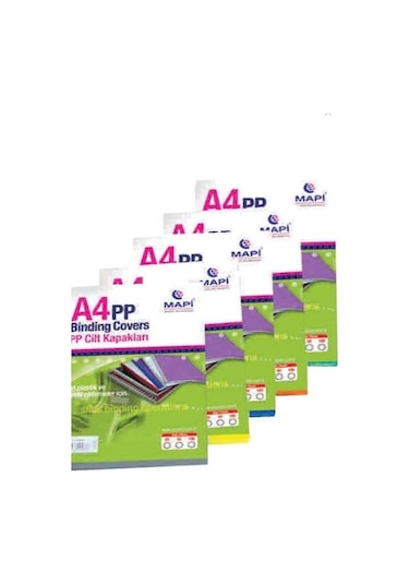 Mapi Cilt Kapağı 350 Mikron A4 Buzlu Şeffaf 50 Li Paket 869543004