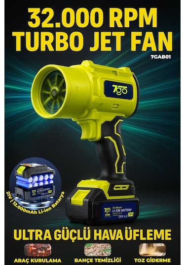7go 7GAB01 21V Kablosuz Hava Üfleyici