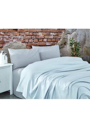 Komfort Home Çift Kişilik Ranforce %100 Pamuk Pike / Açık Gri Çok Renkli