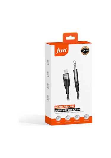 Juo Lightning To 3.5mm Jack Aux Stereo Trs Ses Kablosu 1 Metre