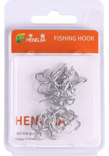 20 Adet/kutu Balıkçılık Üçlü Kanca Döküm Balıkçılık Kanca Yüksek Karbon Çelik Süper Keskin Mukavemetli Karbon Çelik Açı Kanca 10