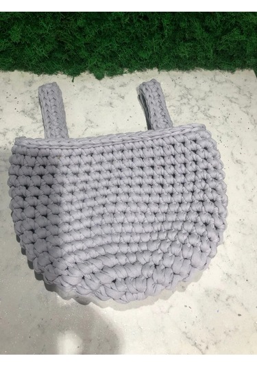 Sialia Knitting Yatak İçin Cep, Asılabilir Örgü Sepetli Düzenleyic 206032395 Gri