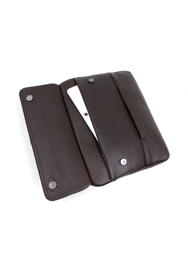 Unisex Kahverengi 12 & 13 Inç, Evrak Laptop Ve Dosya Çantası Kahverengi