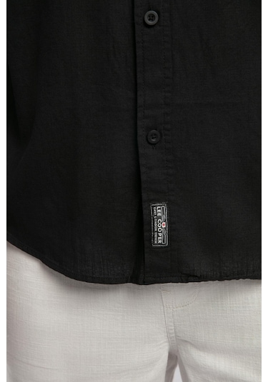Lee Cooper Julsa Erkek Uzun Kol Dokuma Gömlek-19760 Siyah