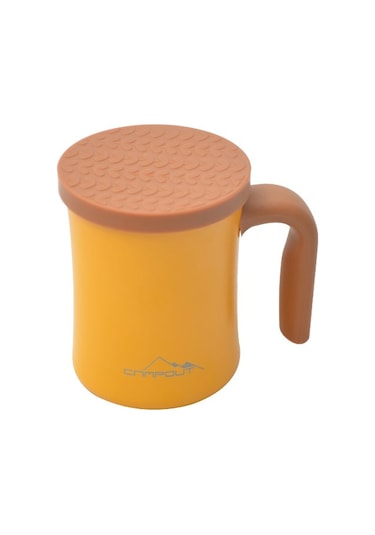 NURGAZ Campout Çift Katmanlı Termos Kupa Sarı (NG 174-S)